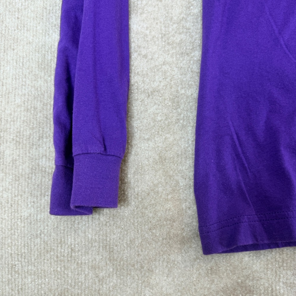 Utah Jazz Vintage Long Sleeve Shirt Purple Graphic Tee Mens XL NBA 1979 Est - Picture 10 of 12